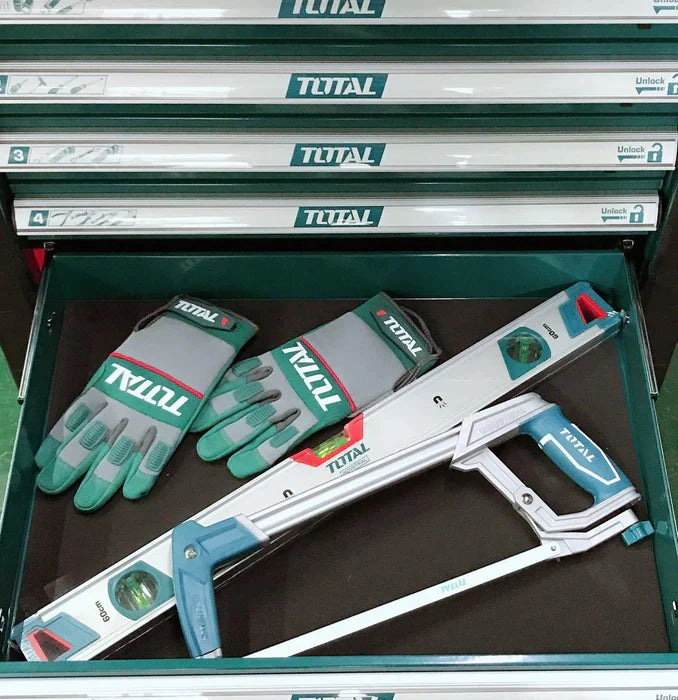 TOTAL 162 PCS TOOL TROLLEY CHEST SET