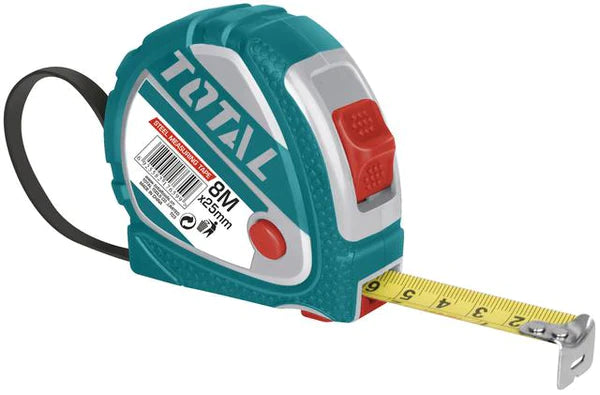 TOTAL 8MX25MM MEASURING TAPE METRIC ONLY