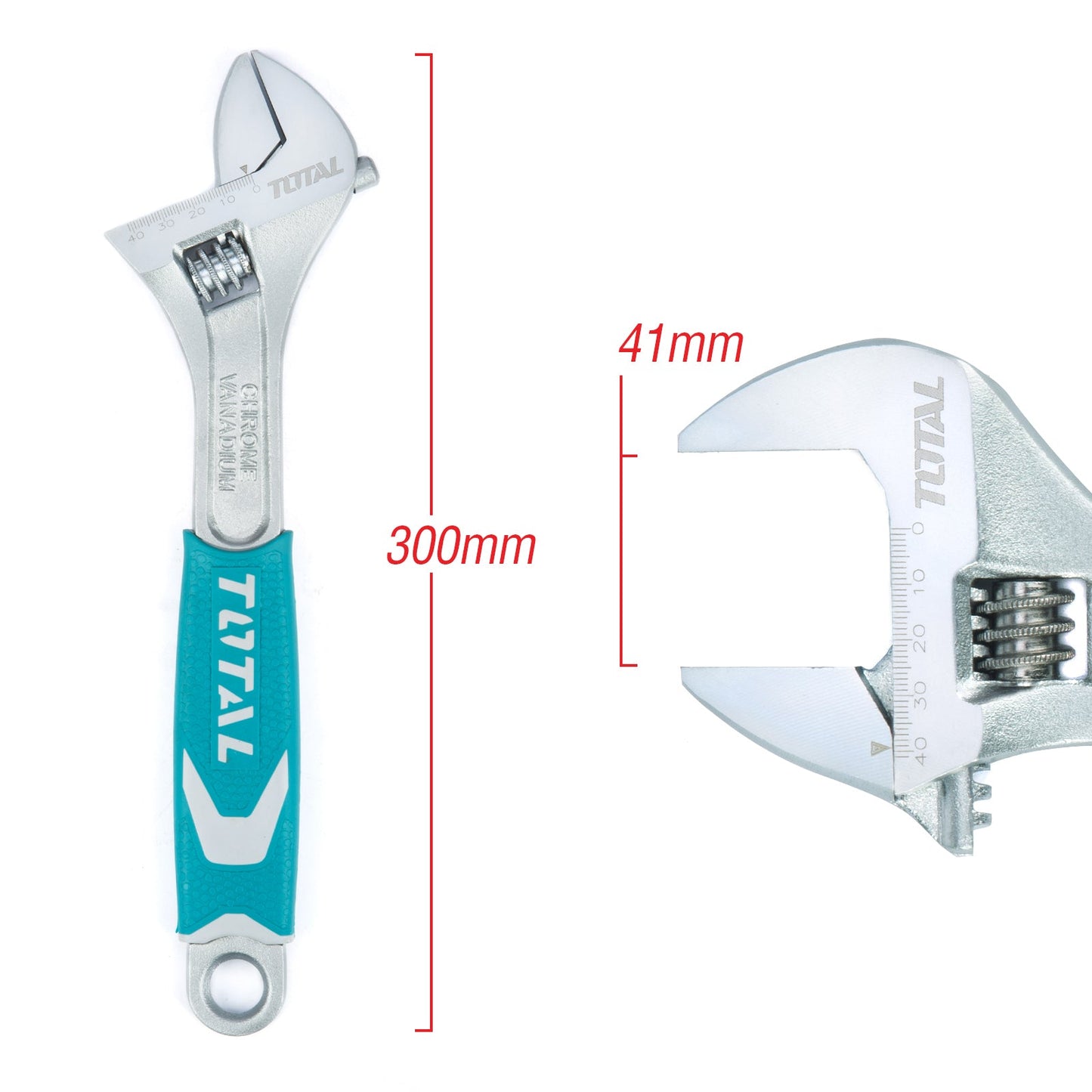 TOTAL 250MM/10" ADJUSTABLE WRENCH RUBBER